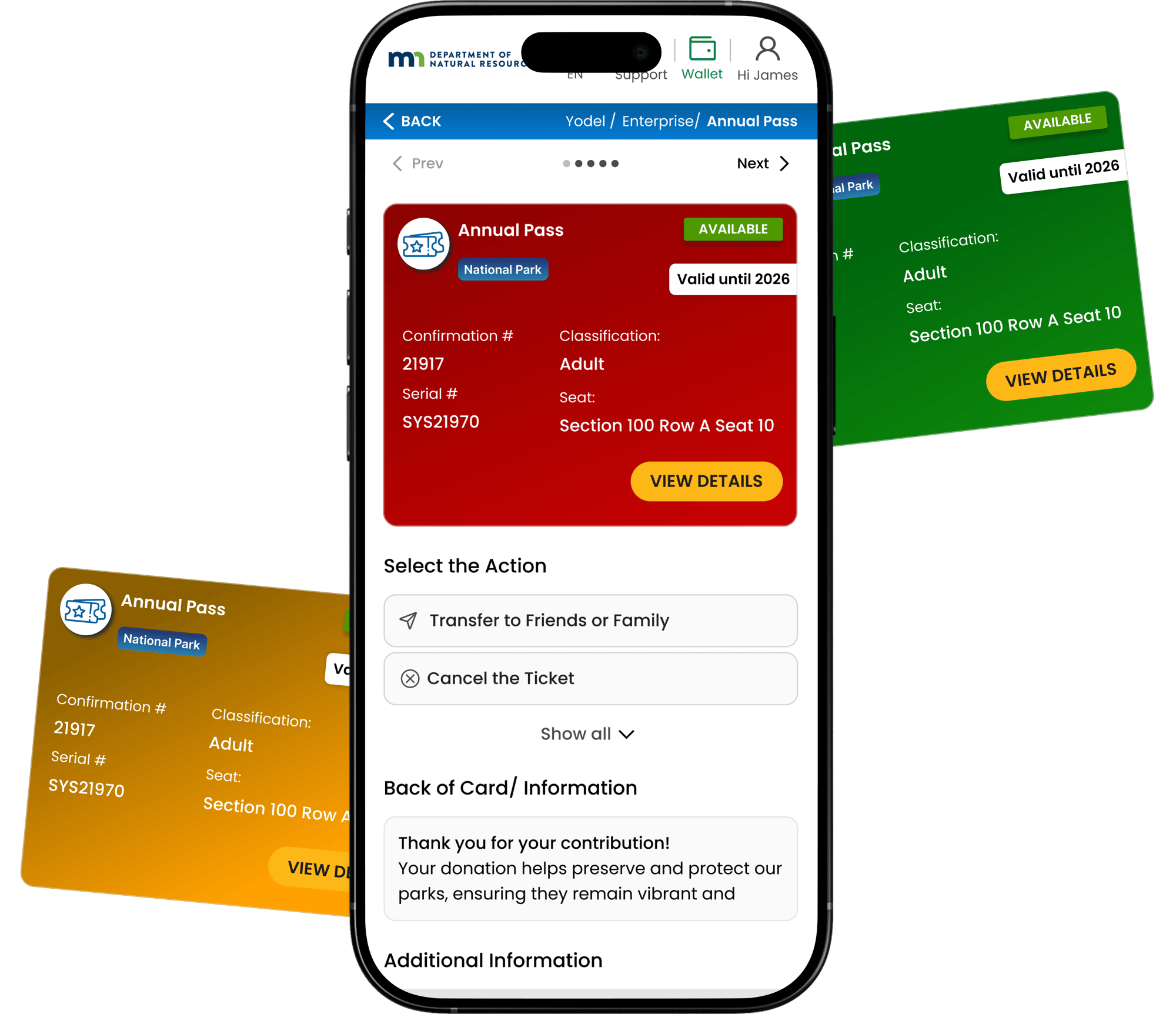 annual passes mockup
