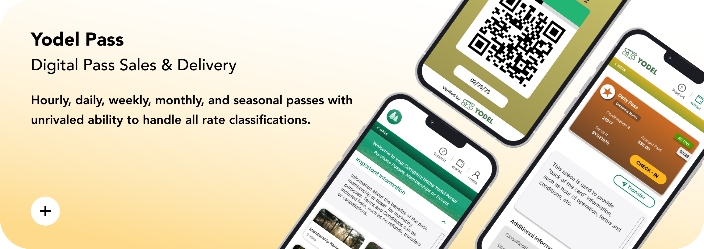 Yodel Pass: Digital Pass Sales & Delivery.