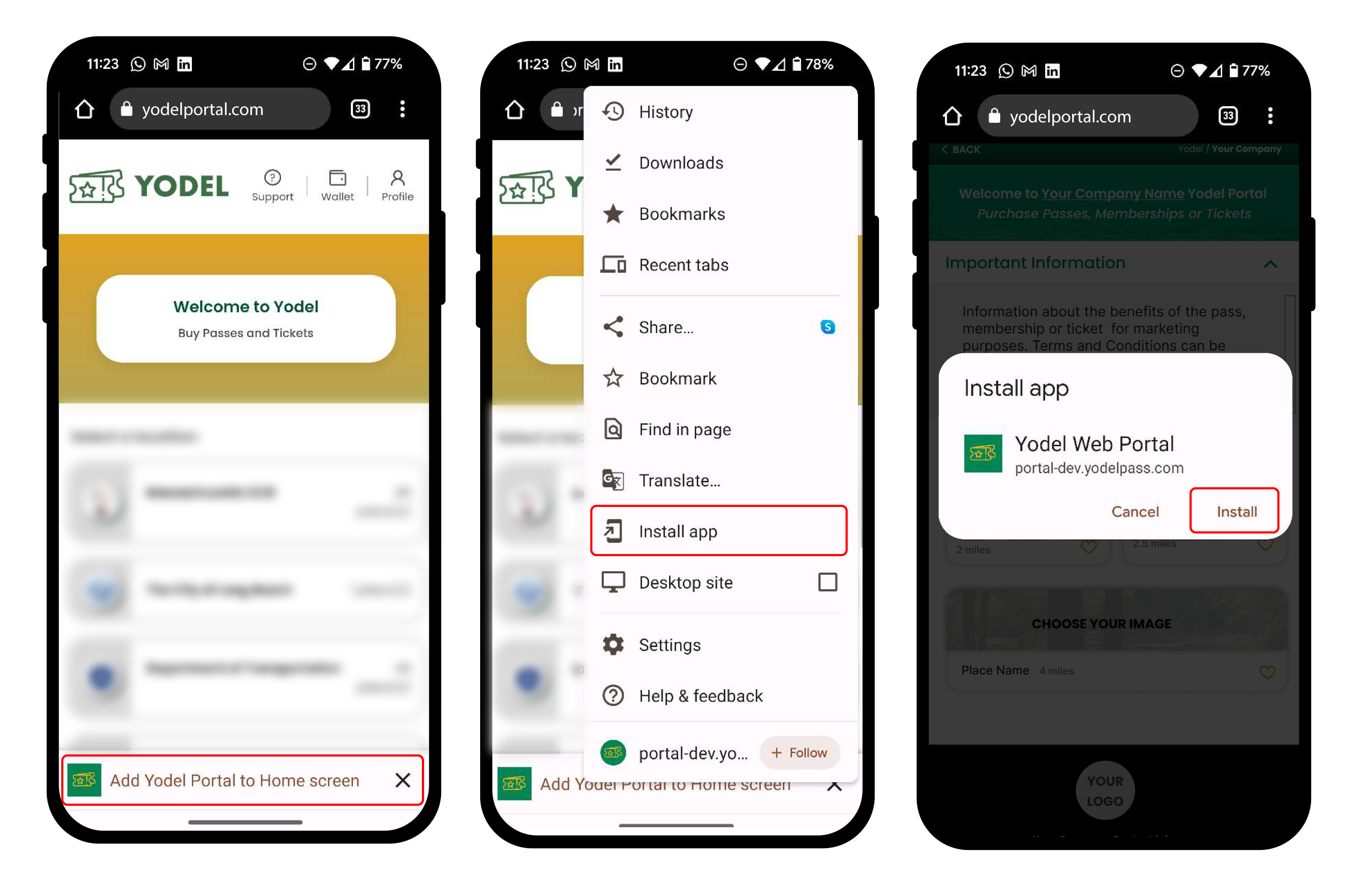 Save to Home Screen for Android Device Save to Home Screen for Android Device