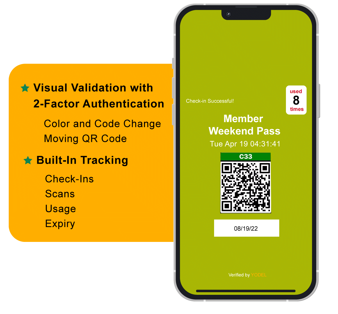 Yodel E-Card 2-factor authentication makes the pass fraud proof Yodel E-Card 2-factor authentication makes the pass fraud proof