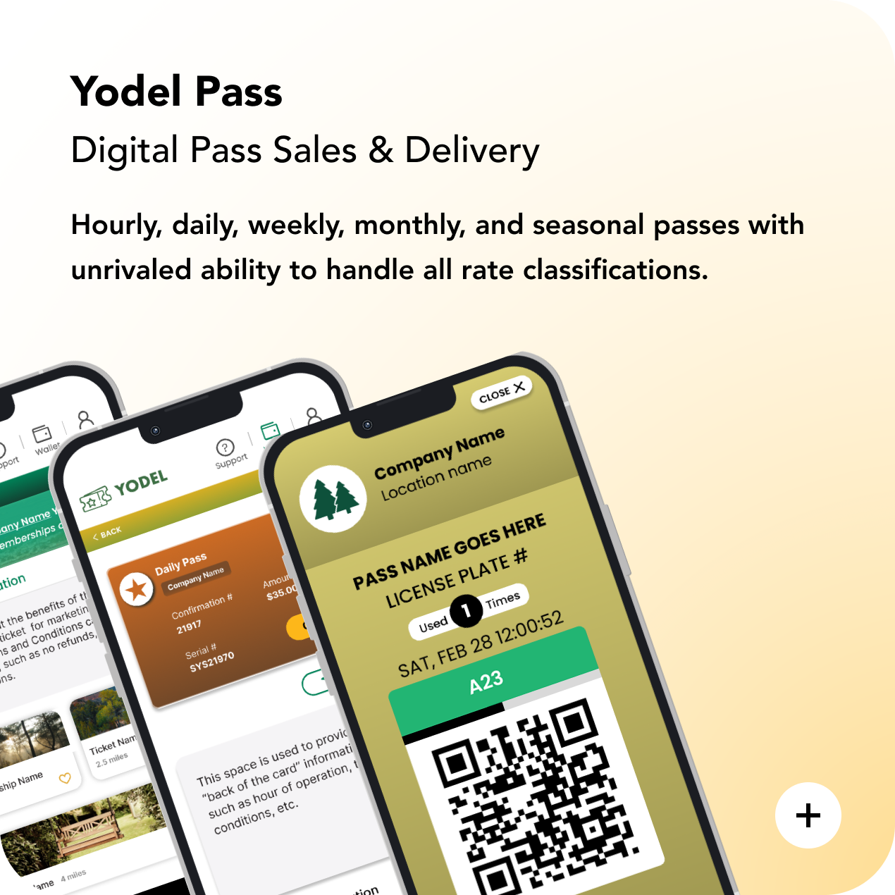 Yodel Pass: Digital Pass Sales & Delivery.