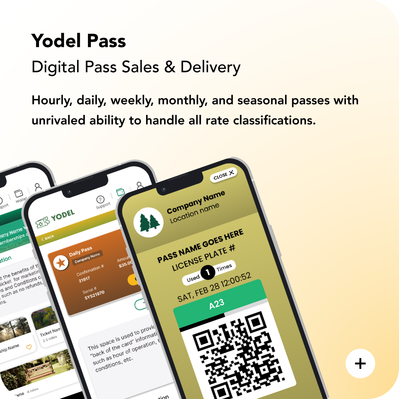 Yodel Pass: Digital Pass Sales & Delivery.