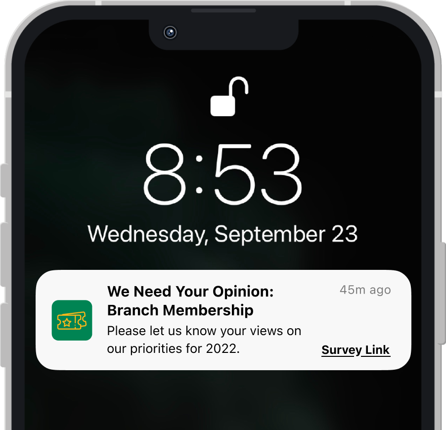 Message for survey Message for survey